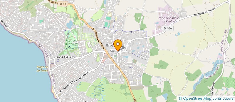 localisation de l'entreprise RAGER MOREAU à BREM-SUR-MER