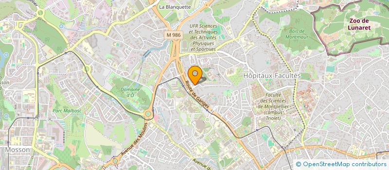 localisation de l'entreprise RAGGAMEPHY à MONTPELLIER