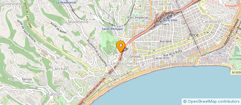 localisation de l'entreprise RAGGI LUCIENNE  NICE