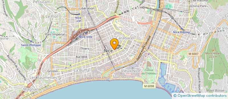 localisation de l'entreprise RAGLAIM à NICE