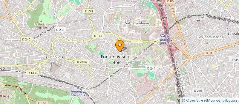 localisation de l'entreprise RAGNEAU à FONTENAY-SOUS-BOIS