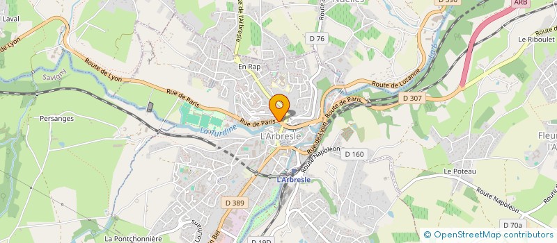 localisation de l'entreprise RAGON MARGUERITE  L ARBRESLE