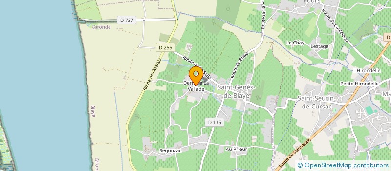 localisation de l'entreprise RAGRATECH  SAINT-GENES-DE-BLAYE