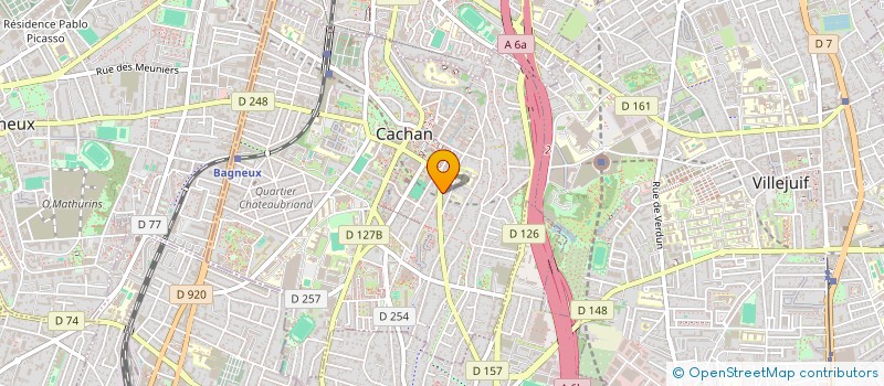 localisation de l'entreprise RAGU - LARGE HOLDING  CACHAN