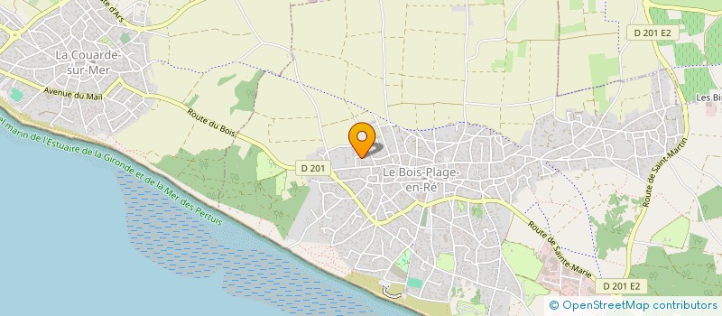 localisation de l'entreprise RAGUENAUD THIBAUD  LE BOIS-PLAGE-EN-RE