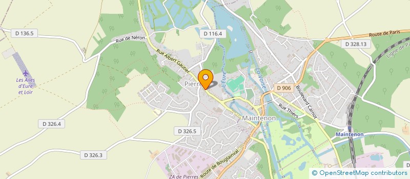 localisation de l'entreprise RAGUENEAU à PIERRES