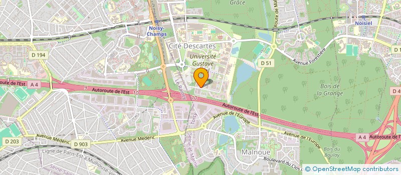 localisation de l'entreprise RAGUENEAU INVEST  CHAMPS-SUR-MARNE