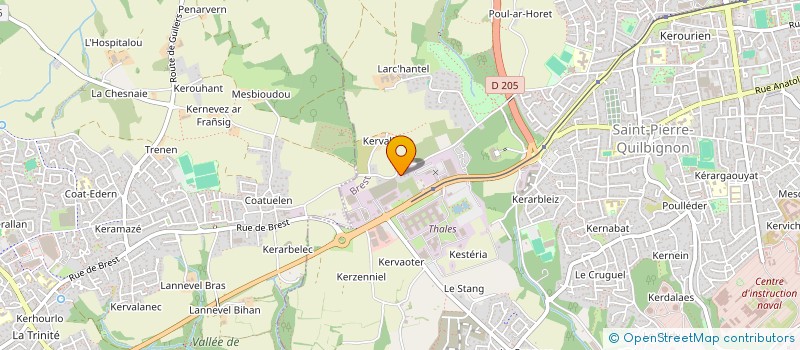 localisation de l'entreprise RAGUENES  BREST