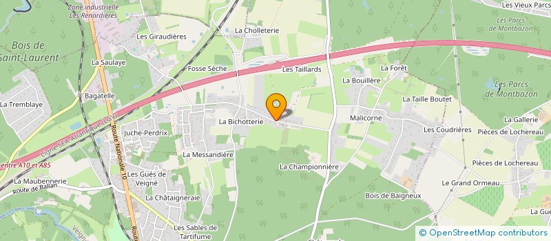 localisation de l'entreprise RAGUIN ANDRE ET ROBERT  VEIGNE