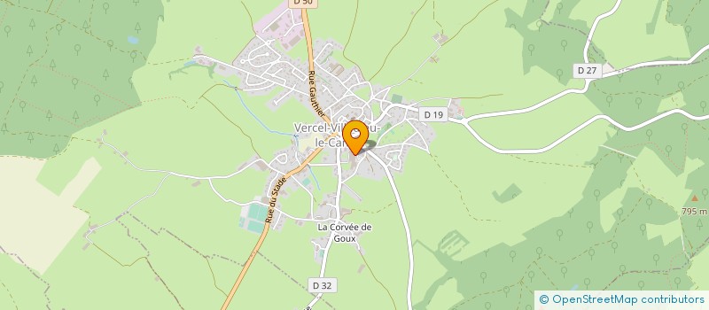 localisation de l'entreprise RAGUIN-TERROIRS AUTHENTIQUES à VERCEL-VILLEDIEU-LE-CAMP
