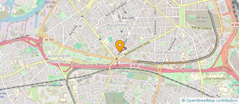 localisation de l'entreprise RAH à LILLE