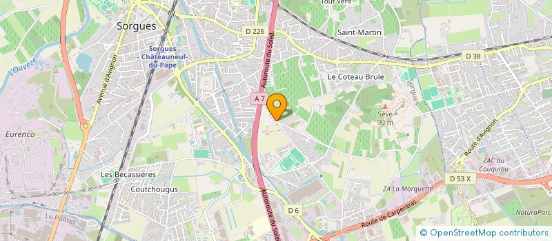 localisation de l'entreprise RAHAL  SORGUES