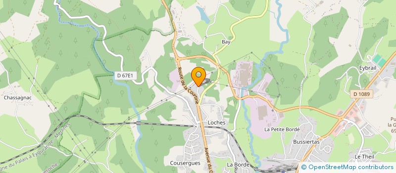 localisation de l'entreprise RAHMA à USSEL