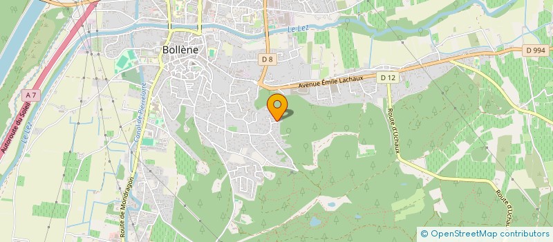 localisation de l'entreprise RAHMA  BOLLENE