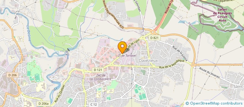 localisation de l'entreprise RAHMA à DAVEZIEUX