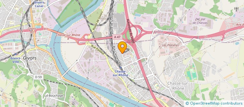 localisation de l'entreprise RAHMANI IMMO  CHASSE-SUR-RHONE