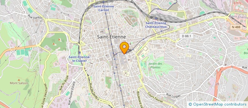 localisation de l'entreprise RAHMEH GROUPE  SAINT-ETIENNE