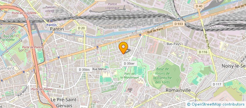 localisation de l'entreprise RAHPSO à PANTIN