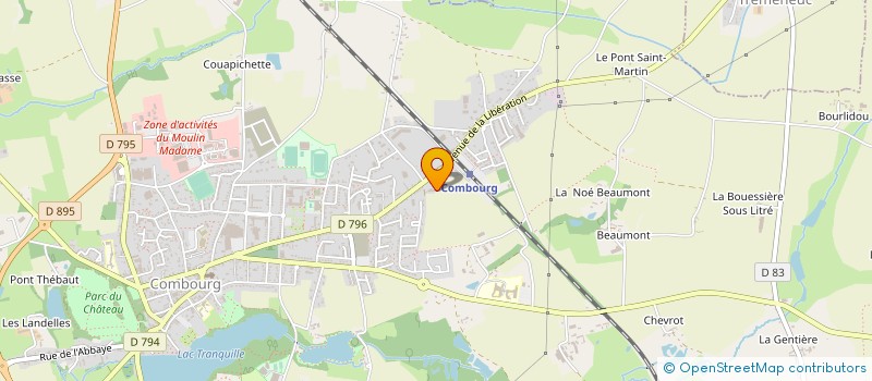 localisation de l'entreprise RAHUELBOIS à COMBOURG