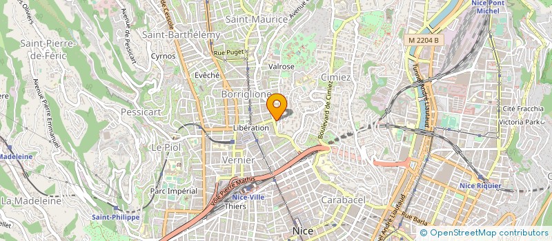 localisation de l'entreprise RAIBERTI à NICE