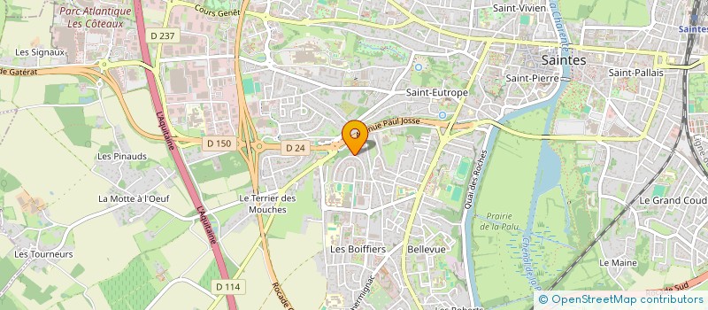 localisation de l'entreprise RAICES LATINAS SAINTES  SAINTES