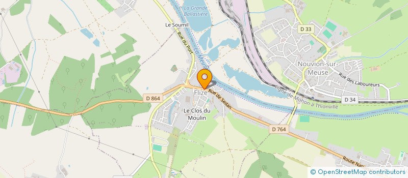 localisation de l'entreprise RAID ARDENNES VTT  FLIZE