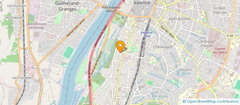 localisation de l'entreprise RAID ATHLETIC VALENTINOIS  VALENCE