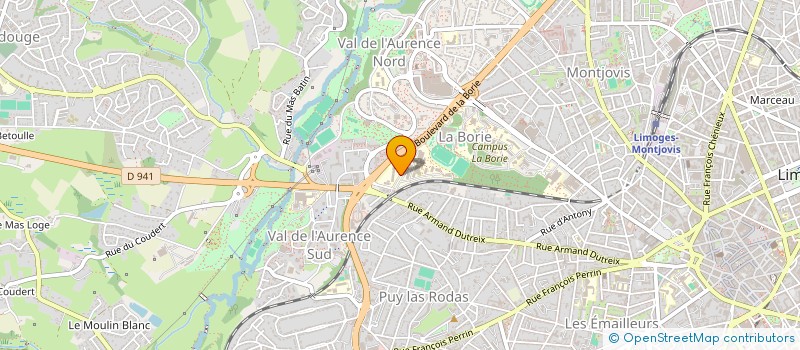 localisation de l'entreprise RAID AVENTURE à LIMOGES