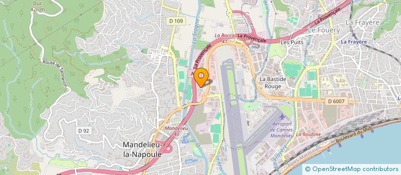 localisation de l'entreprise RAID AZUR 4X4 à MANDELIEU-LA-NAPOULE