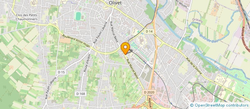 localisation de l'entreprise RAID BAL à OLIVET