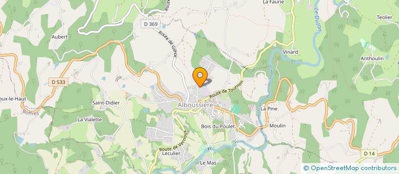 localisation de l'entreprise RAID'BOGUE à ALBOUSSIERE