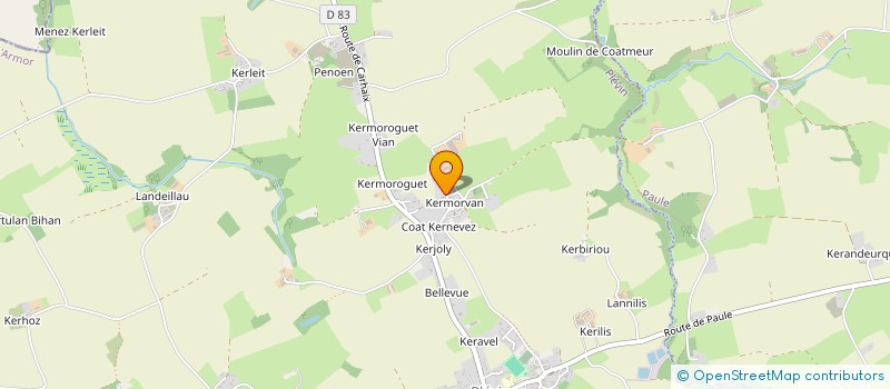 localisation de l'entreprise RAID COCO PROD  PLEVIN