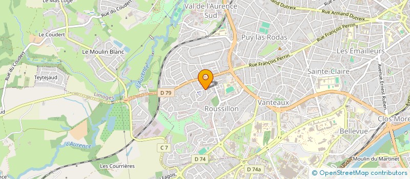 localisation de l'entreprise RAID ECLAIR à LIMOGES