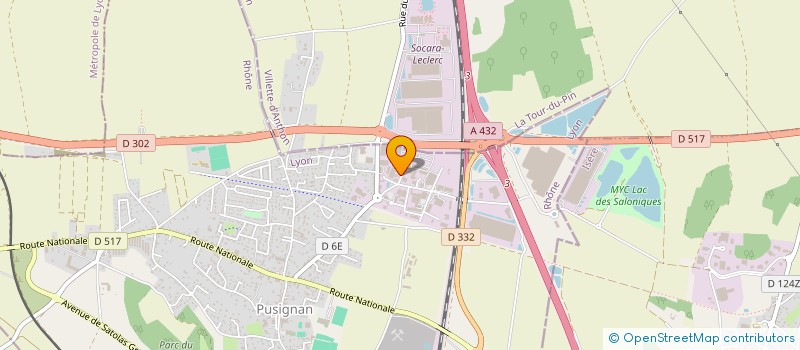 localisation de l'entreprise RAID ELEC  PUSIGNAN