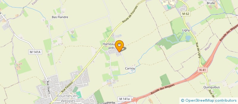 localisation de l'entreprise RAID EN RED  FOURNES-EN-WEPPES