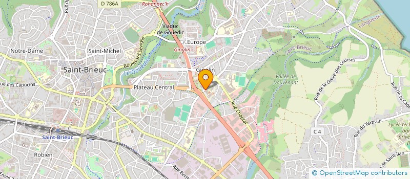 localisation de l'entreprise RAID'INGUE à SAINT-BRIEUC