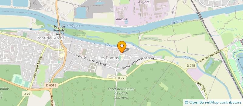 localisation de l'entreprise RAID'TRIP ROCKET  LES DAMPS