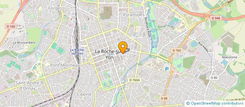 localisation de l'entreprise RAID'YON ACTIFS à LA ROCHE-SUR-YON