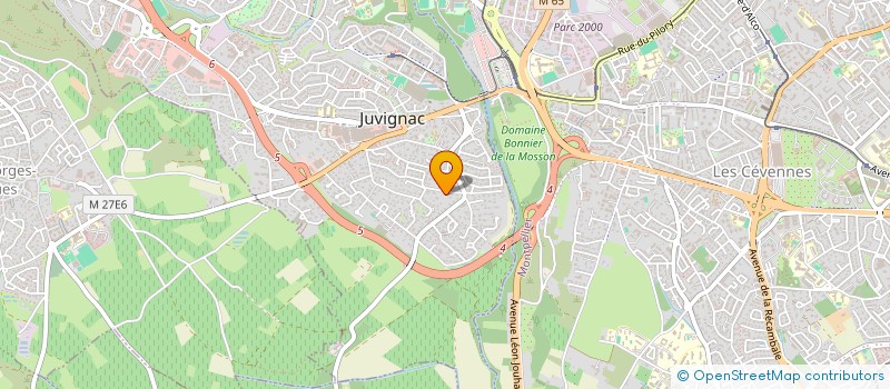localisation de l'entreprise RAIDEV  JUVIGNAC