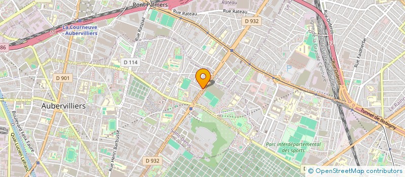 localisation de l'entreprise RAIDIUM à AUBERVILLIERS
