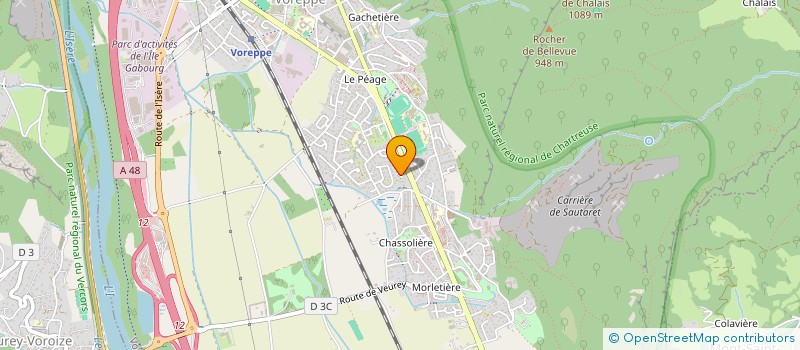 localisation de l'entreprise RAIDS ET AVENTURES  VOREPPE