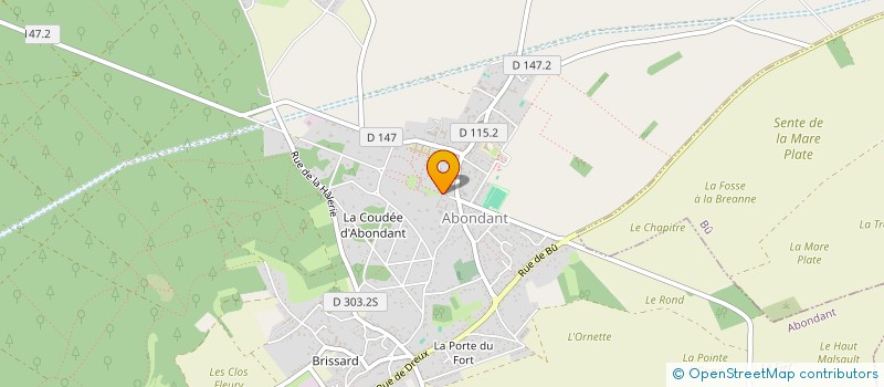 localisation de l'entreprise RAIESS VIGNERON LMNP à ABONDANT