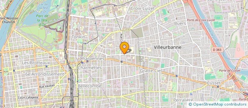 localisation de l'entreprise RAIL CHARTER SERVICE  VILLEURBANNE