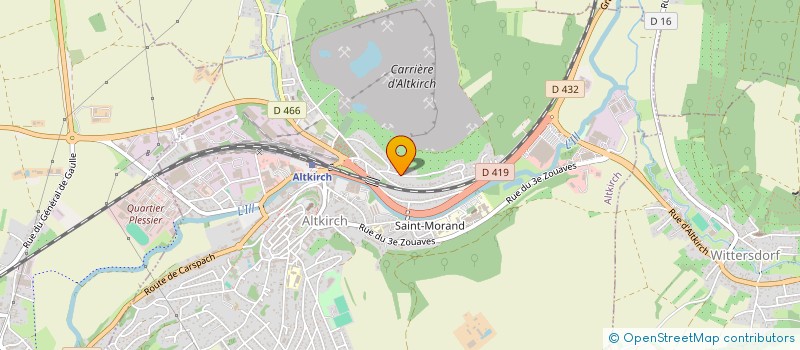 localisation de l'entreprise RAIL DESIGN à ALTKIRCH
