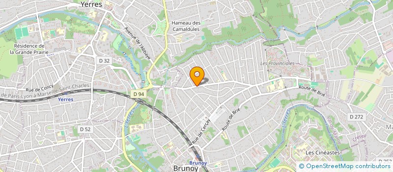 localisation de l'entreprise RAIL ELEC  BRUNOY