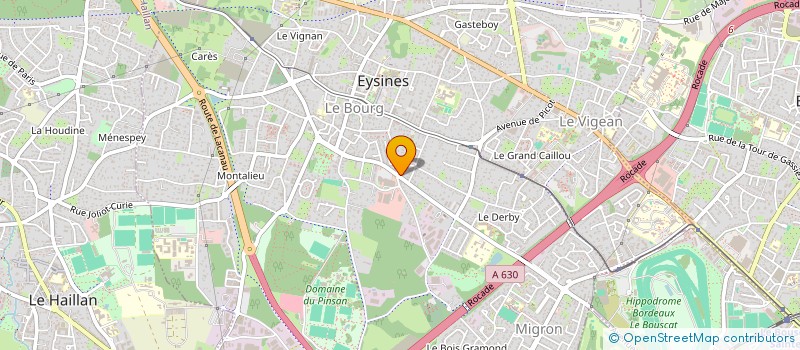 localisation de l'entreprise RAIL INGENIERIE à EYSINES
