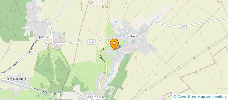 localisation de l'entreprise RAIL OP'  SERAINCOURT