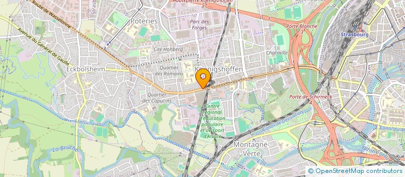 localisation de l'entreprise RAILCONNECTION à STRASBOURG