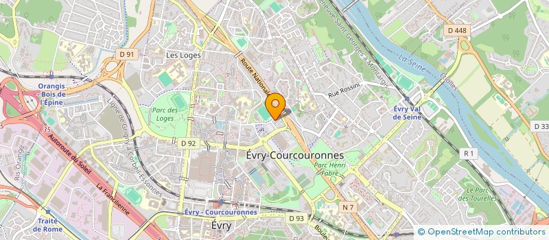 localisation de l'entreprise RAILEXPERT à EVRY-COURCOURONNES