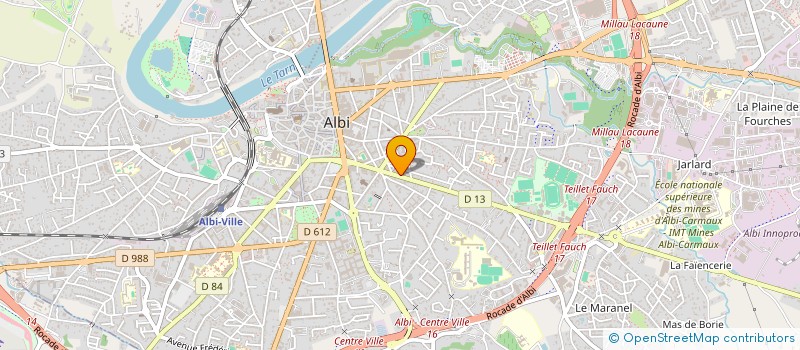 localisation de l'entreprise RAILLAT CAMPS PARADIS RAYMON VAVASSEUR à ALBI